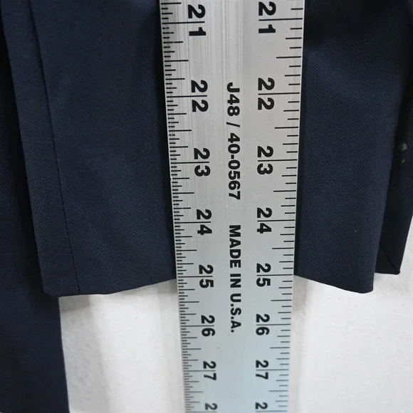 Brooks Brothers 42R Navy Blue 100% Wool Gold Button Blazer Jacket Sport Coat
